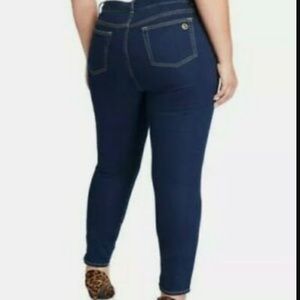 MICHAEL KORS Women’s Izzy Skinny Jeans MK Logo 18W